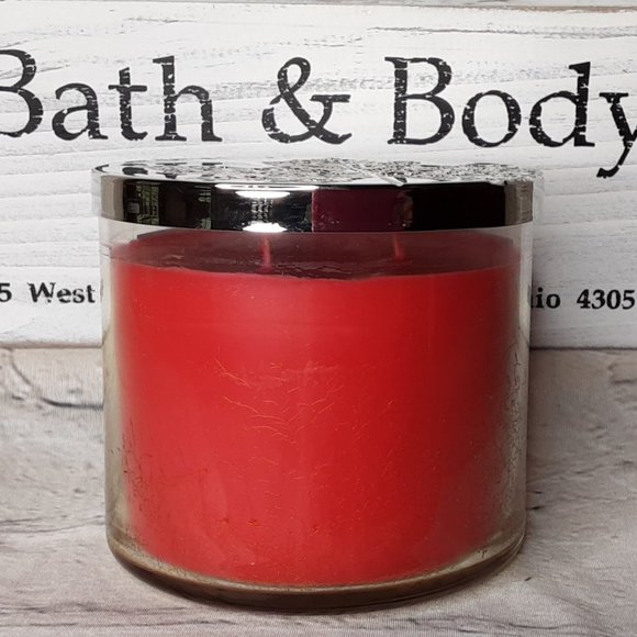 BATH & BODY WORKS HOME 'THE PERFECT AUTUMN' 3~WICK SCENTED CANDLE - Picture 2 of 8